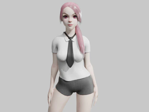 Pretty classic woman V27235 3D Model