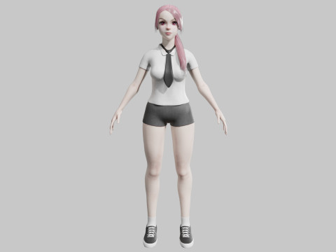 Pretty classic woman V27235 3D Model