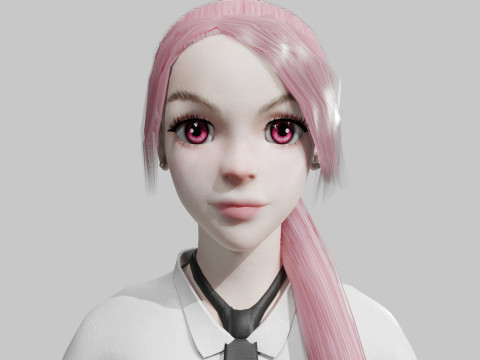 Pretty classic woman V27235 3D Model