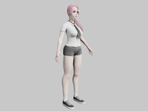 Pretty classic woman V27235 3D Model