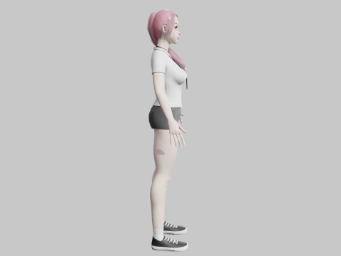 Pretty classic woman V27235 3D Model