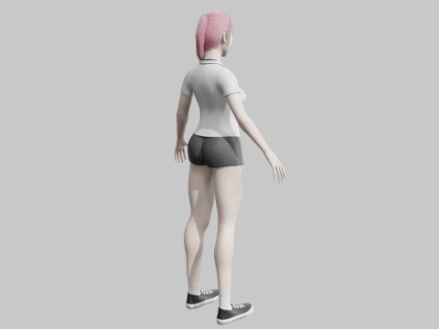 Pretty classic woman V27235 3D Model