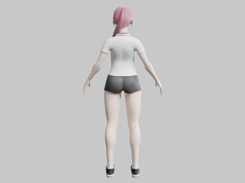 Pretty classic woman V27235 3D Model