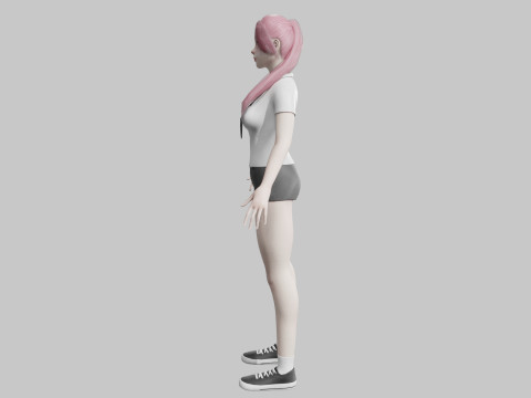 Pretty classic woman V27235 3D Model