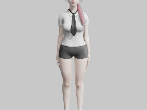 Pretty classic woman V27235 3D Model
