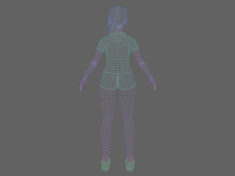 Pretty classic woman V27235 3D Model