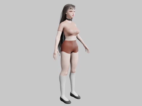 Pretty cool woman V24573 3D Model