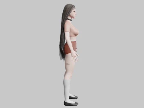 Pretty cool woman V24573 3D Model