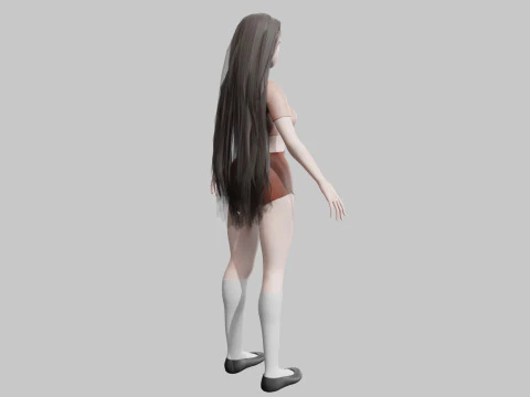 Pretty cool woman V24573 3D Model