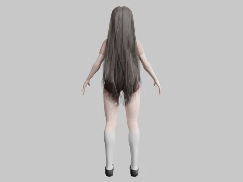 Pretty cool woman V24573 3D Model
