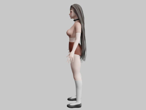 Pretty cool woman V24573 3D Model