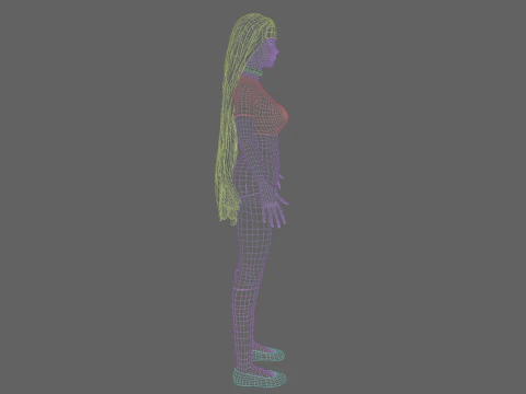 Pretty cool woman V24573 3D Model
