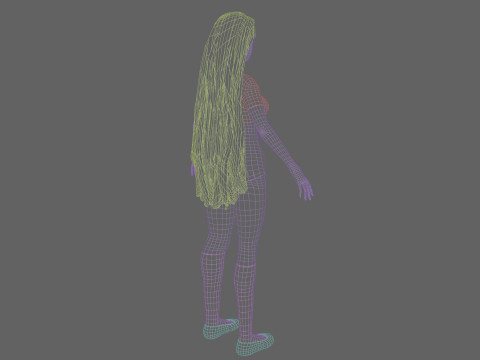 Pretty cool woman V24573 Modelo 3D