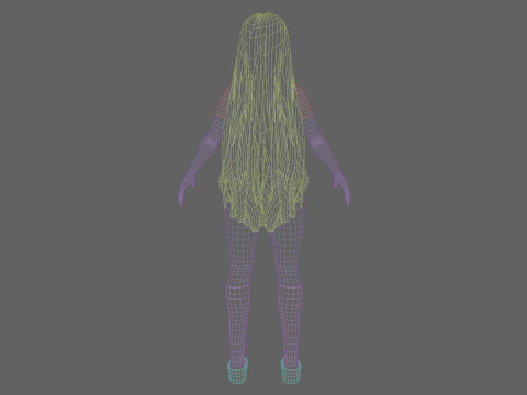 Pretty cool woman V24573 Modelo 3D