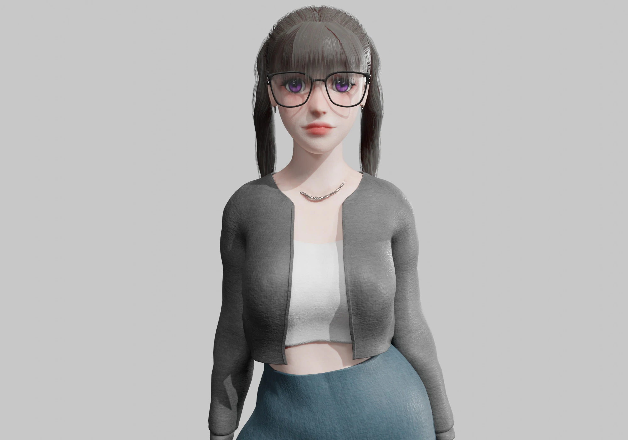 Olduk&ccedil;a sevimli Kadın V30721 3D Model .c4d .max .obj .3ds .fbx .stl .blend 