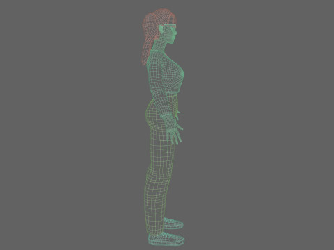 Pretty cute Woman V30721 3D Model