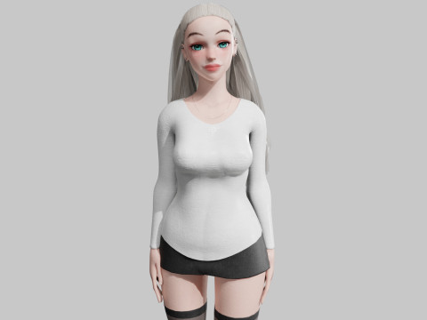 Pretty Standard Woman V27973 3D Model