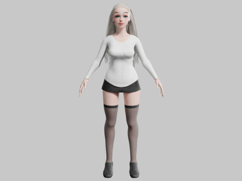 Mulher bonita padr&atilde;o V27973 Modelo 3D