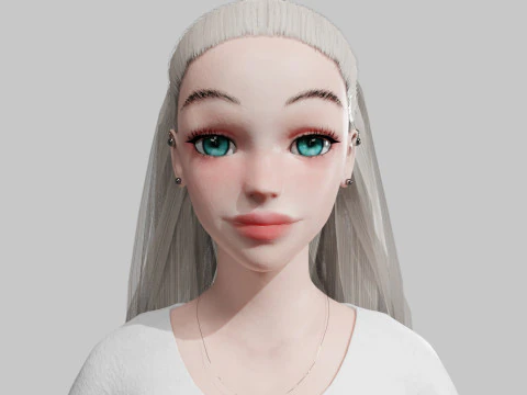 Mulher bonita padr&atilde;o V27973 Modelo 3D