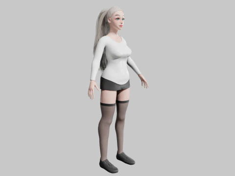 Mulher bonita padr&atilde;o V27973 Modelo 3D