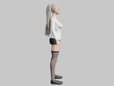 Mulher bonita padr&atilde;o V27973 Modelo 3D