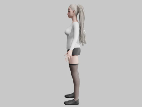 Mulher bonita padr&atilde;o V27973 Modelo 3D