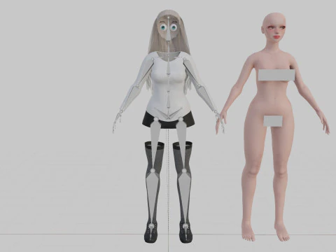 Mulher bonita padr&atilde;o V27973 Modelo 3D