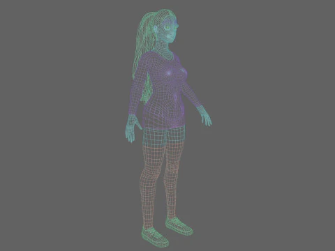 Mulher bonita padr&atilde;o V27973 Modelo 3D