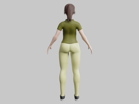 Pretty stylized woman V32265 3Dモデル