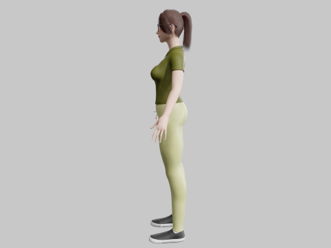Pretty stylized woman V32265 3Dモデル