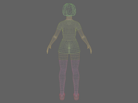 Pretty teen Woman V23641 3D Model