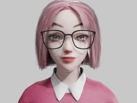 Pretty Young woman V29257 Model 3D