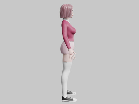 Pretty Young woman V29257 Model 3D