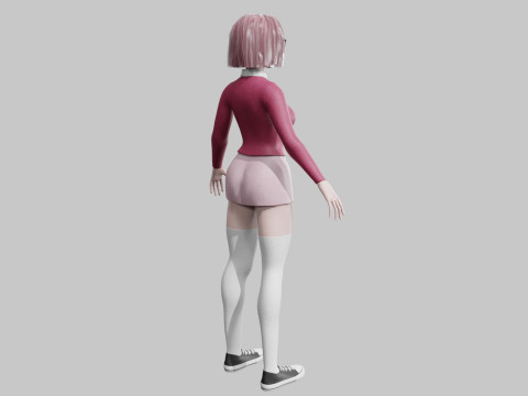 Pretty Young woman V29257 Model 3D