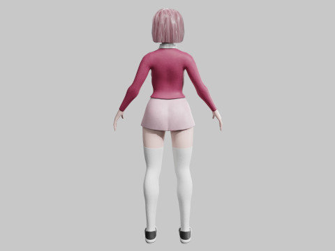 Pretty Young woman V29257 Model 3D