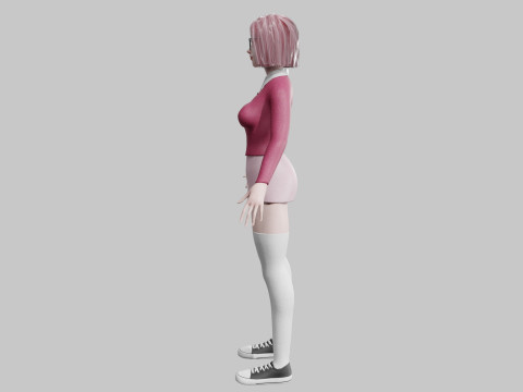 Pretty Young woman V29257 Model 3D