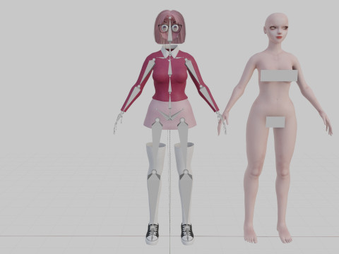 Pretty Young woman V29257 Model 3D