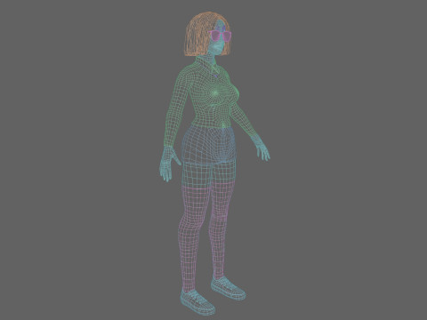 Pretty Young woman V29257 Model 3D