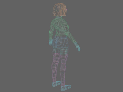 Pretty Young woman V29257 Model 3D
