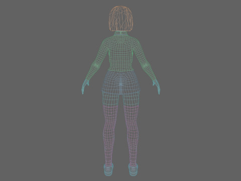 Pretty Young woman V29257 Model 3D