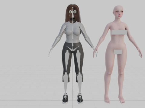Standard Basic Woman V31282 Modello 3D