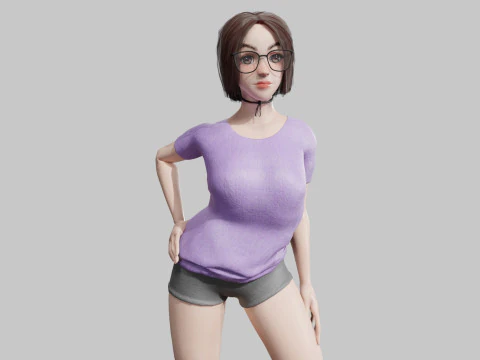 Est&aacute;ndar Mujer bonita V35408 Modelo 3D