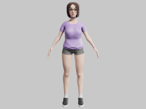 Standard Pretty woman V35408 3D Model