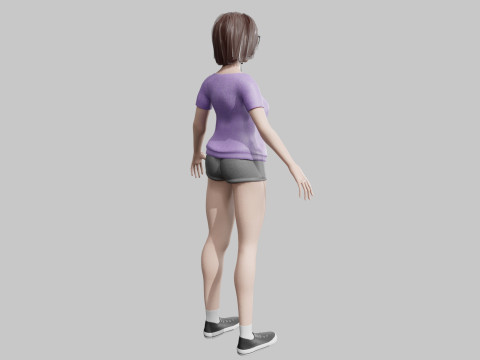 Standard Pretty woman V35408 3D Model