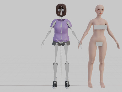 Standard Pretty woman V35408 3D Model