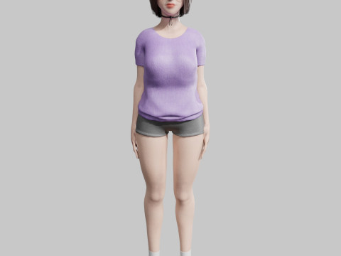 Standard Pretty woman V35408 3D Model