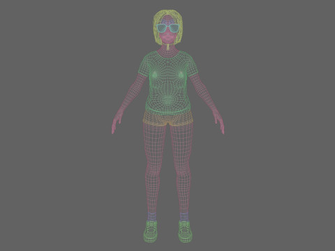 Standard Pretty woman V35408 3D Model