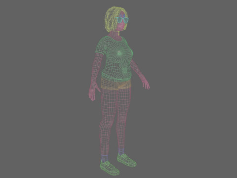 Standard Pretty woman V35408 3D Model