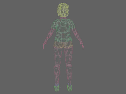Standard Pretty woman V35408 3D Model
