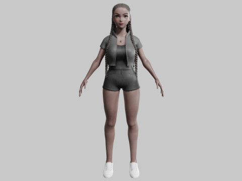 Stylized Pretty Woman V29716 Modelo 3D